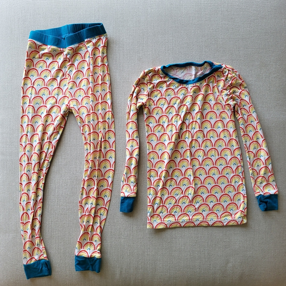 Lil Sleepies Long Sleeve Rainbow Jammies, 4T